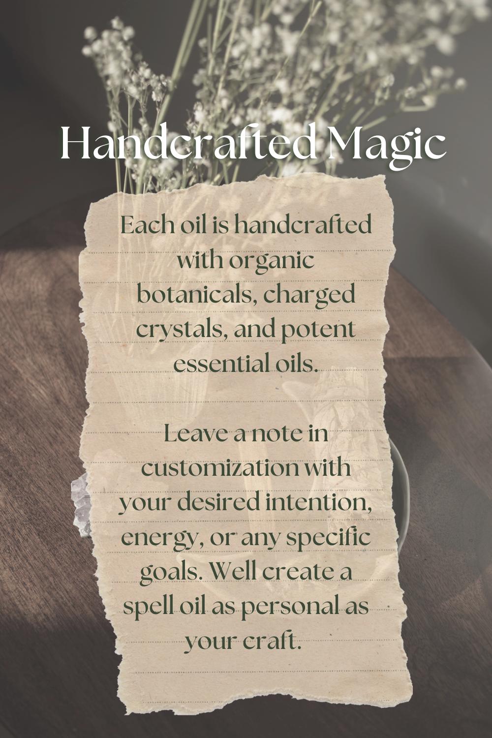 Custom Spell Oil | Build Your Own Ritual Oil | Personalized Spell Oil | Intuitive Spell Oil