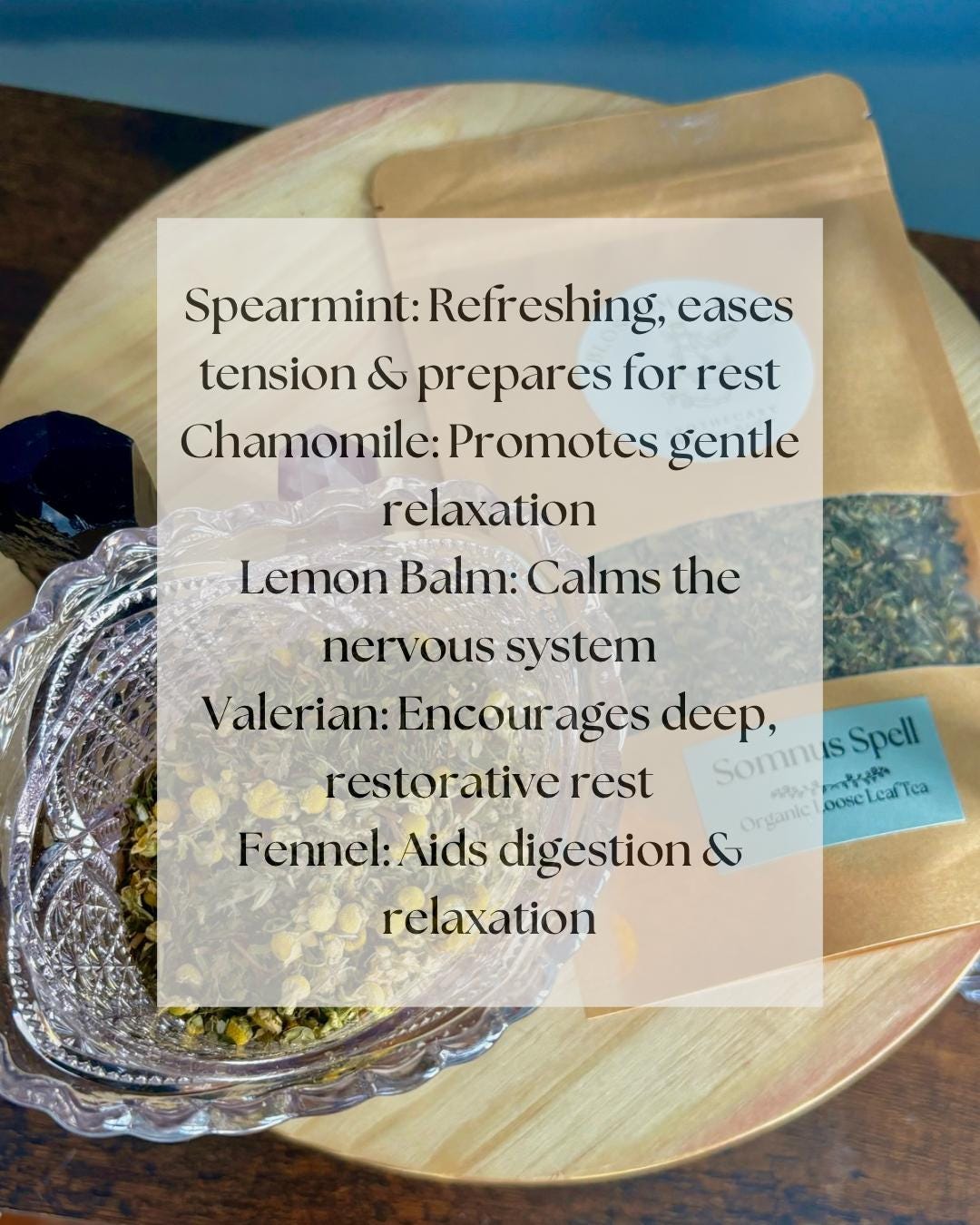 Organic Somnus Spell Loose Leaf Sleep Tea Blend