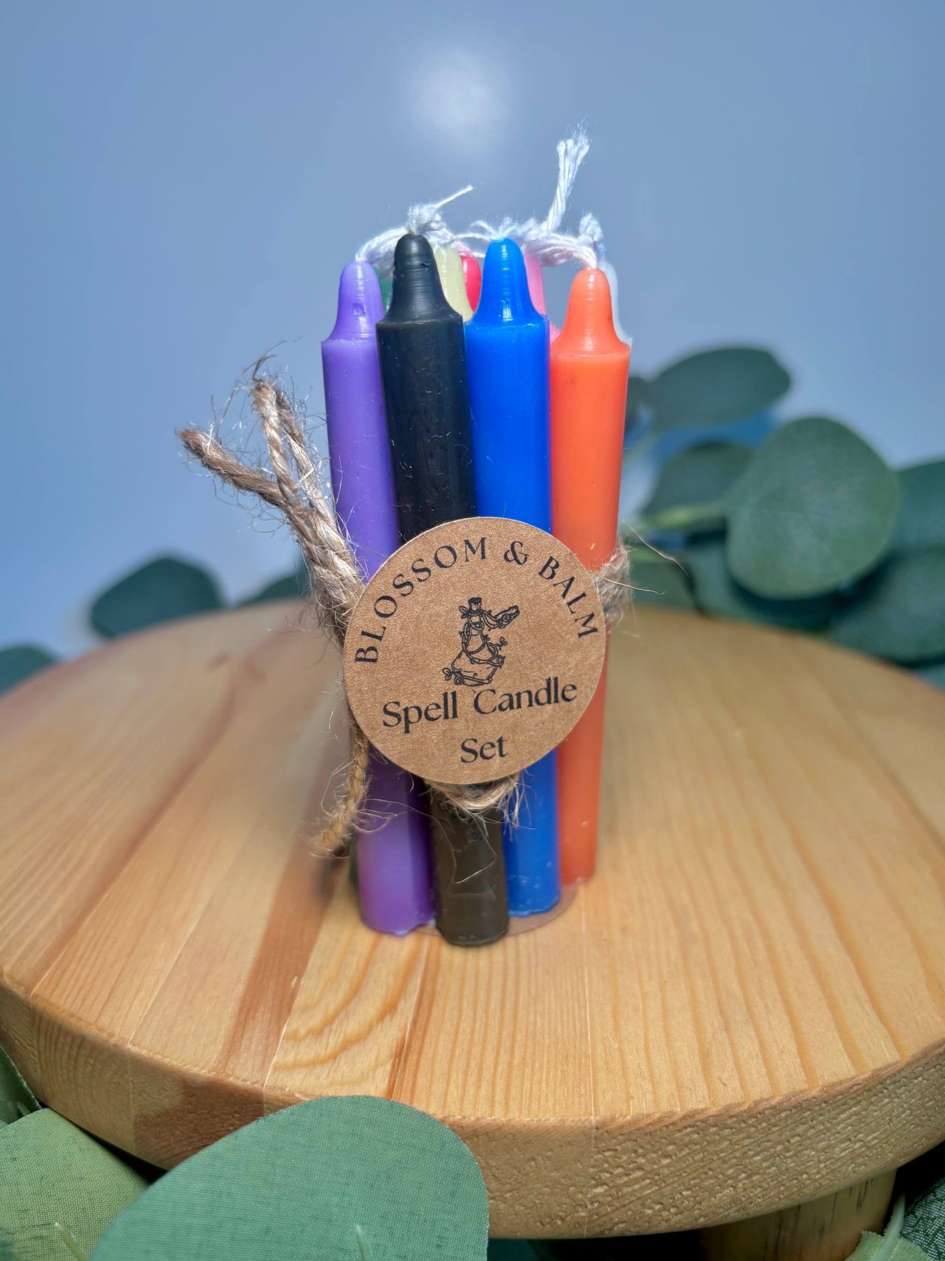 Spell Candle Set - 9 Colored Candles