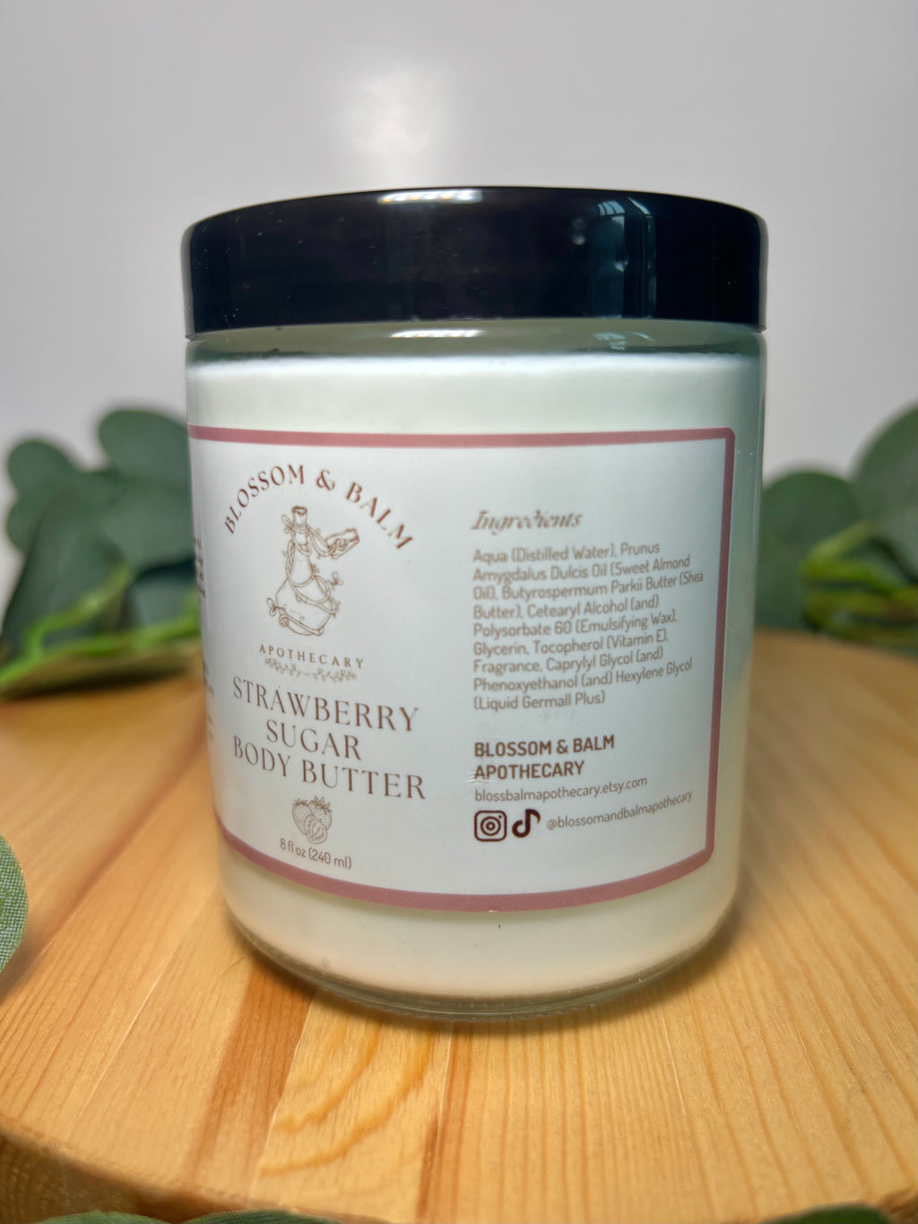 Strawberry Sugar Body Butter - 8 oz.