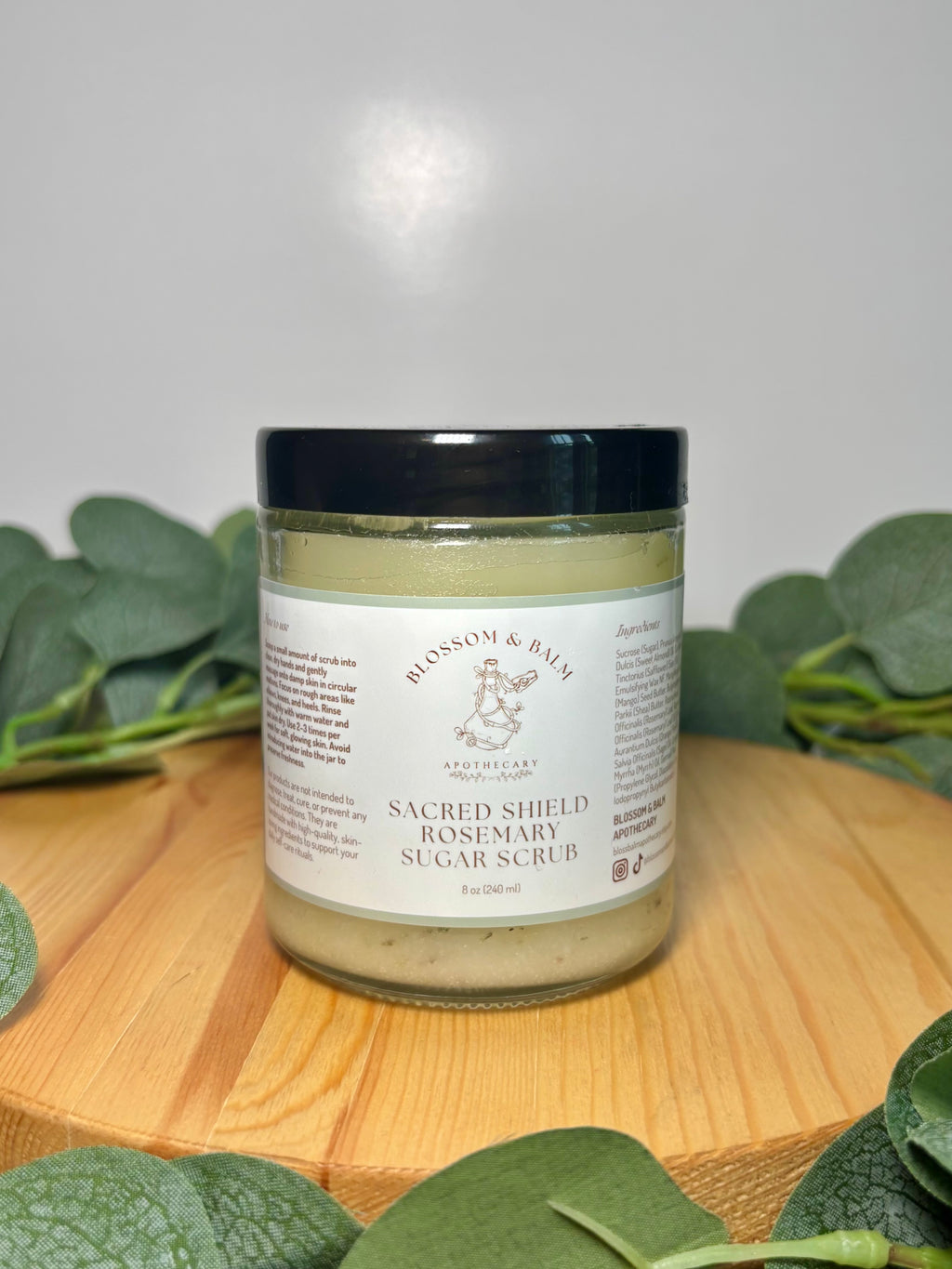 Sacred Shield Rosemary Sugar Scrub - 8 fl. oz.