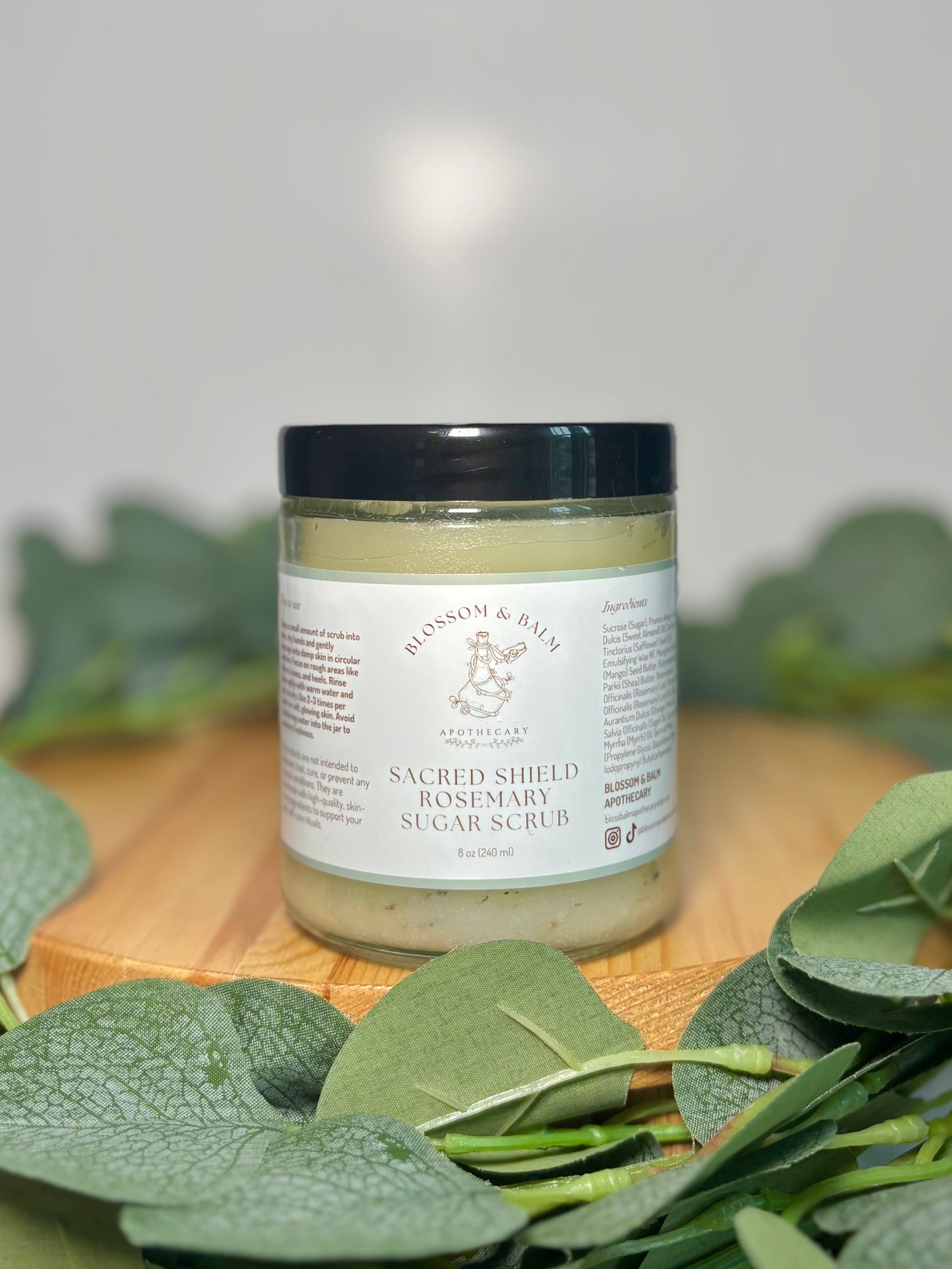 Sacred Shield Rosemary Sugar Scrub - 8 fl. oz.