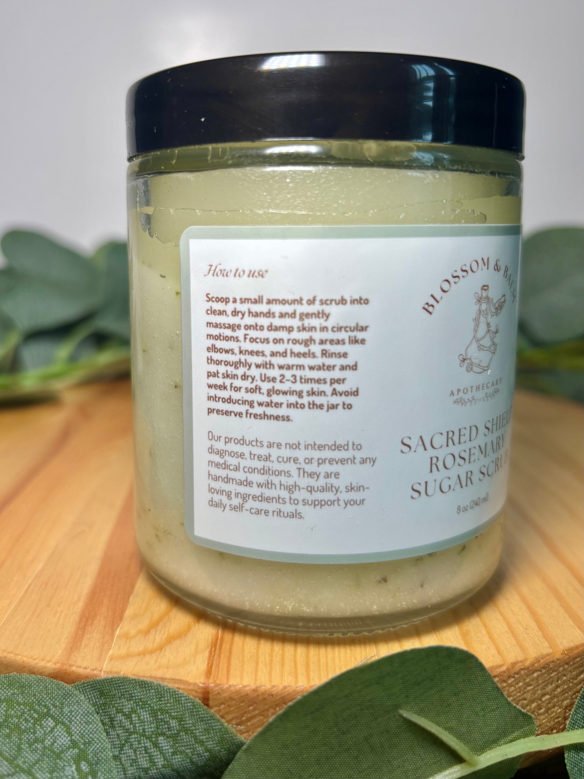Sacred Shield Rosemary Sugar Scrub - 8 fl. oz.